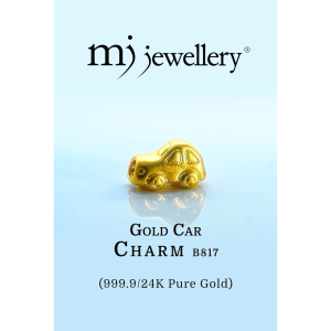 MJ Jewellery 3D 999.9/24K Pure Gold Car Charm B817