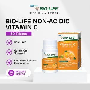 BiO-LiFE Non-Acidic Vitamin C & Bioflavonoids 30 tablets (EXPIRY DATE NOVEMBER 2027)