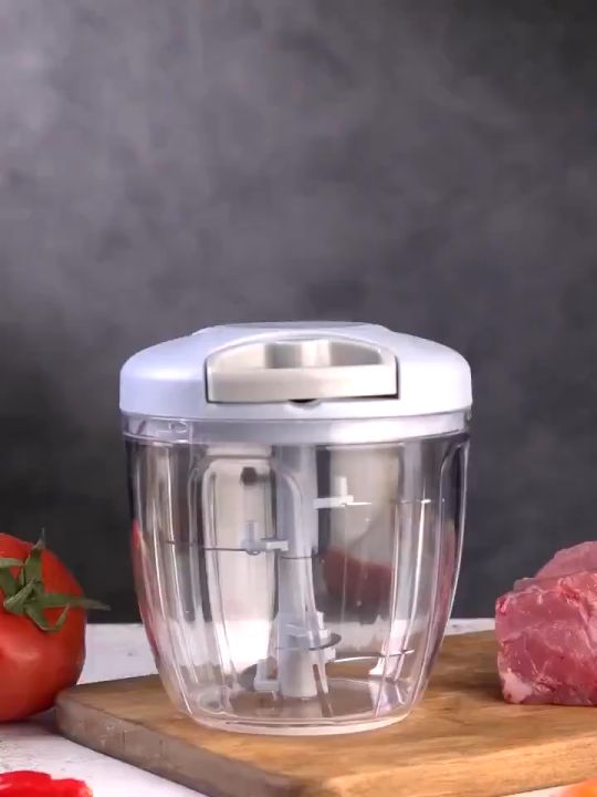 Hand Chopper Manual Rope Food Processor With Pounding Garlic Cutting ...