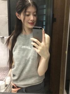 Áo Len Dệt Kim Màu Xám Thời Trang Nữ Mùa Hè 2025 Phong Cách Hàn Quốc Thanh Lịch Độc Đáo Thường Ngày Đa Năng Áo Sơ Mi