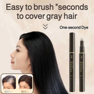 Disposable hair dye pen ⚡One-second dye⚡ Quickly cover gray hair Plant hair dye Hair stick