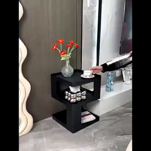 Meja Samping Tempat Tidur Suki Coffee Table Minimalis Meja Plastik Ruang Tamu 3 Susun Meja Kecil Aesthetic