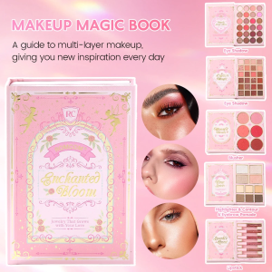 Perfect makeup set makeup magic book including eye shadow lip gloss rouge highlight and a complete set of makeup magicbook