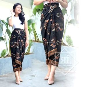 Couple Batik Kemeja Panjang Pendek Anak Rok Plisket Rok Lilit Motif Mega Mendung