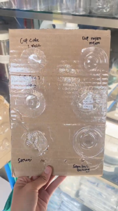 Mika Tray Cup Cake Mini Mika jelly bening mika mangkuk kecil isi 1350 pcs