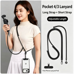 EOENKK | Dây Đeo Chéo Nhanh 150cm Với Dây Rút 75cm Dành Cho Insta360 Luna Ultra DJI Pocket 3 4 4P Phụ Kiện Dây Đeo Điện Thoại Thời Trang