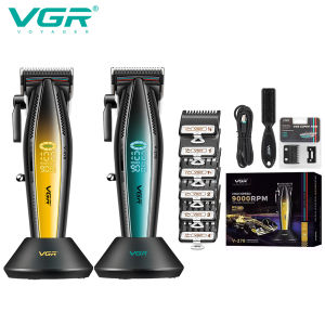 VGR 270 Professional Hair Clipper Set Hair Salon Household Electric Hair Clipper Metal Mech Wind Alloy Blade 9000 RPM Hair Trimm