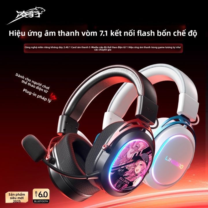 Lingbao | Tai Nghe Bluetooth Có Dây Cho Game Có Mic | Lazada.vn