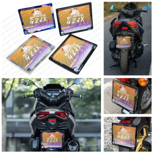 กรอบป้ายทะเบียน มอเตอร์ไซค์ NOS งายสแตนเลส ป้ายทะเบียน มอไซค์  Motorcycle