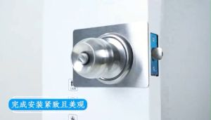 2pcs stainless steel repair door lock pins door handles circular lock reinforcement mounting plate hardware