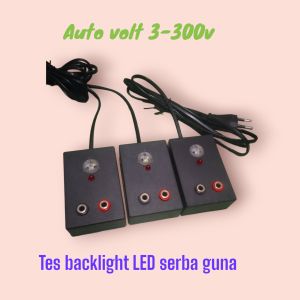 tes backlight LED sederhana auto volt 1-300v DIY
