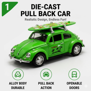 Fashionable Alloy Mini Car Model with Pullback Action Durable Plastic/Metal No Battery Required Ideal Gift for Car Enthusiasts