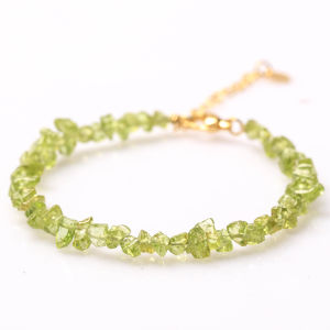 SIFUYUAN | Natural Green Peridot Ice Seed Crystal Women Bracelet