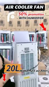 Air cooler 20L water tank mobile air conditioner tower air Conditioning Electricity fan portable aircon home appliances Large air volume: 6000m/h third gear Rapid mini cooling of large area portable aircondioner for room