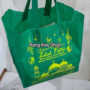 Tas lebaran Idul Fitri Spunbond Kotak Ukuran 25 x 25 