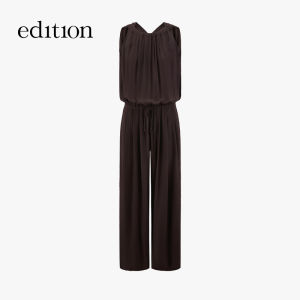 edition | Summer Sleeveless Slimming Silk Content Jumpsuit