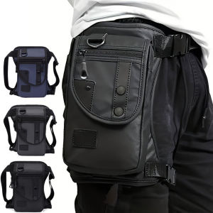 Mens Waist Bag Leg Bag Utility Belt Pack Pouch Male Hip Motorcycle Riding Leggings Thigh Bags Fanny Pack Cycling Shoulder Bag