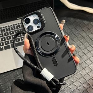 Lens Holder Phone Case For Magsafe iPhone 17 18 Pro Max 17 Pro Max 16 15 14 13 12 11 Silicone Funda Cover Magnetic Luxury Soft