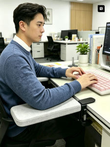 WUBUWEI | Adjustable Desk Extension Arm Rest and Wrist Pad
