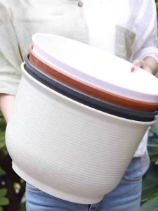XSR | Eco-friendly Plastic Nordic Resin Large Flower Pot