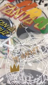 MOSCHINO Sticker Sablon Setrika KAOS HOODIE  Press DTF Gambar Keren