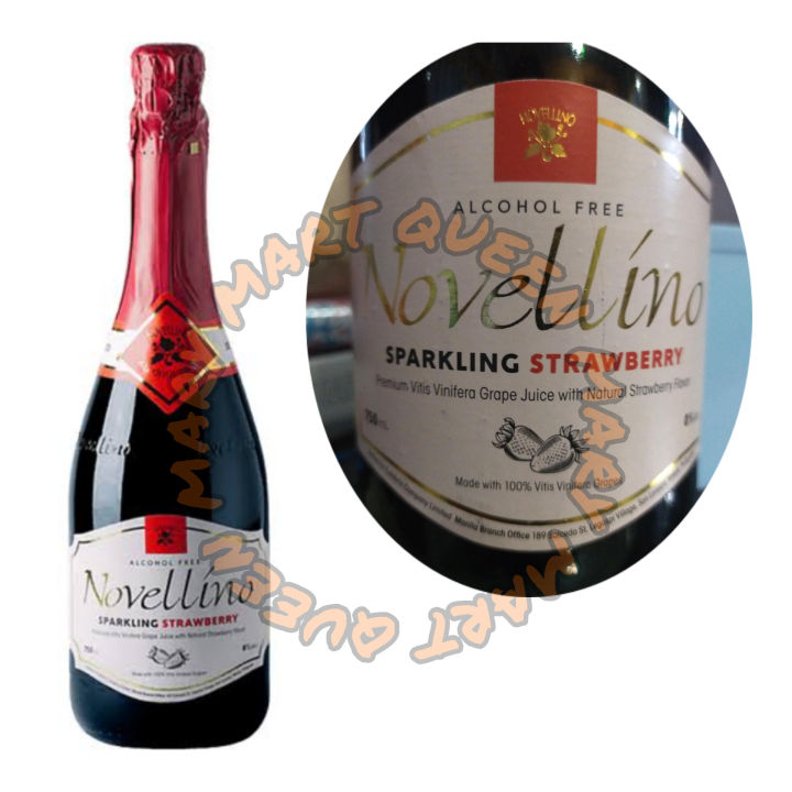 Novellino Sparkling Strawberry Wine, non alcoholic wine Lazada PH