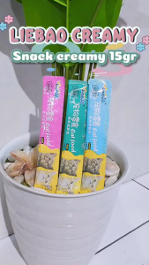 Liebao cat snack kucing creamy 15gr lie bao
