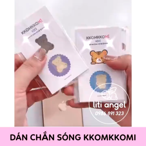 Dán chắn sóng điện thoại KKOMKKOMI HÀN QUỐC chặn bức xạ điện từ an toàn cho mẹ và bé