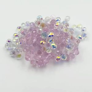 8x10mm Horizontal Strawberry Faceted Glass Beads AB Color Crystal Spacer Beads for DIY Bracelet Necklace Jewelry Making Crafts