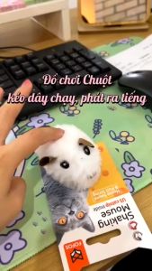 Đồ chơi cho mèo FOFOS Đồ chơi đuổi bắt mô phỏng chuột Có tiếng kêu Chứa catnip cho mèo Hoạt động bằng pin Vải nhung