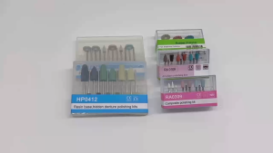 Dental Low Speed Contra Angle Handpiece Dental Labs Composite ResinTurbine Power Source Rubber Composite Polishing Kit