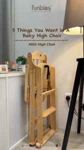 [Vistawood] MI01 Wooden Baby High Chair