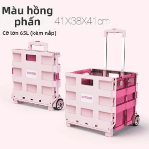 Xe Đẩy Mua Sắm Nhựa Nhẹ và Di Động