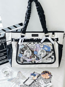 Original Design Banana Home Large Capacity Mystery Pattern Work Bag Womens Shoulder Handbag Celebrity Chase Crossbody Bag