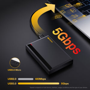 Kodak | KODAK P190 Portable External Hard Drive HDD 500GB 1TB USB 3.0 Mechanical Mobile Disk for PC Laptop Gaming Storage
