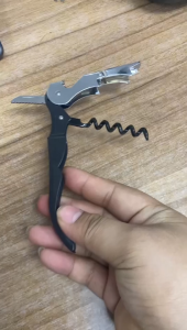 3 in One Wine Cork Opener  Folding Bottle Opener | Folding Waiters Wine Bottle Corkscrew Beer Cap 4558