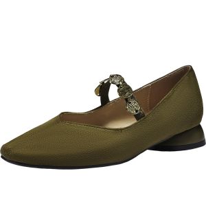 Agsdon | Square Toe Thick Heel Mary Jane Shoes 3cm