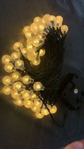 20/30/50/100 LED Crystal Ball Bubble Solar String Lights Garden Outdoor Indoor Decorative Lamp Landscape Patio Lawn Fairy Lighting Wedding xmas Raya Fairy Lights
