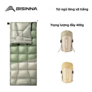 Túi Ngủ Mùa Đông BISINNA Dành Cho Người Lớn Nhẹ Ấm Áp Kiểu Dáng Nhỏ Gọn Thích Hợp Cho Đi Bộ Đường Dài Cắm Trại Thời Tiết Lạnh