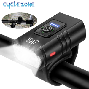 LED Bicycle Front Light Type-C Rechargeable Bike Headlight MTB Road Cycling Headlamp Easy Install Waterproof Cycling Accessories