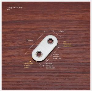 10pcs Premium 304 Stainless Steel Angle Iron Connector for Furniture Fixation