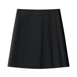 Gray Pleated Mini Skirt Womens High Waist Slim JK Folded Short Skirt Irregular Half Skirt Commute Korean Style A-Line Skirt
