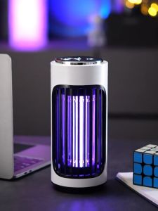 นักฆ่าแมลงไล่ยุงในร่มไฟฟ้าช๊อตแบบพกพา LED ตั้งแคมป์บ้าน