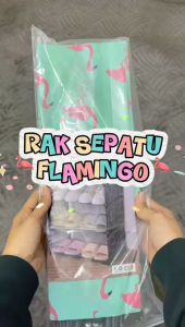 WARS Rak Tempat Sepatu Sandal Portable 4 dan 5 Susun Tingkat Bahan Kain dan Tiang Besi