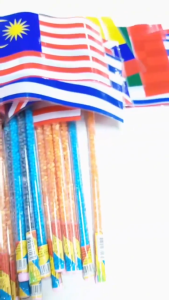 National Flag Candy | Assorted Flag Design Colorful Candy Stick Fun Party Sweet Snack Eye-Catching Celebration Candy Perfect for Kids Events Festivals School Parties & Gift Treats V8Optimal