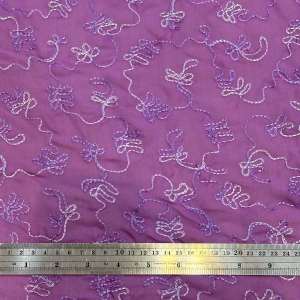 Fabrica ผ้าชีฟองอินเดีย ปัก ลายสีสันสดใส ใช้สำหรับตัดเดรส ผ้าตัดกระโปรง ผ้าตัดเสื้อ หรือตัด ชุดสวย