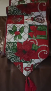 BOXING VM Christmas Table Runner 4 6 8 seater Christmas Cotton Weave Table Runner Christmas Party Decor