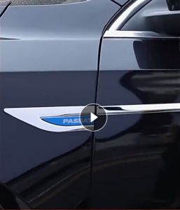 Mitsubishi Car Stainless Steel Car Door Fender 3D Metal Side Logo Stickers（Left And Right) For Ralliart Mirage G4 Triton Xpander Lancer ASX Outlander Attrage Pajero Eclipse