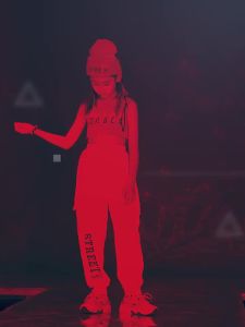 LOLANTA Girls Green Vest White Jogger Pants Set Hip Hop Clothing Street Wear Korean White Crop Top Costume Kids Jazz Dance Stage Performance Costumes 4-14 Years