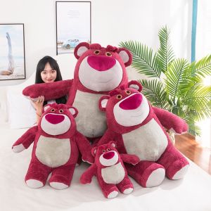 Thú nhồi bông lotso đứng dễ thương - Size từ 27cm đến 60cm - Quà tặng gấu dâu đỏ đậm đứng - Gối ôm lotso huggin bear lông xù